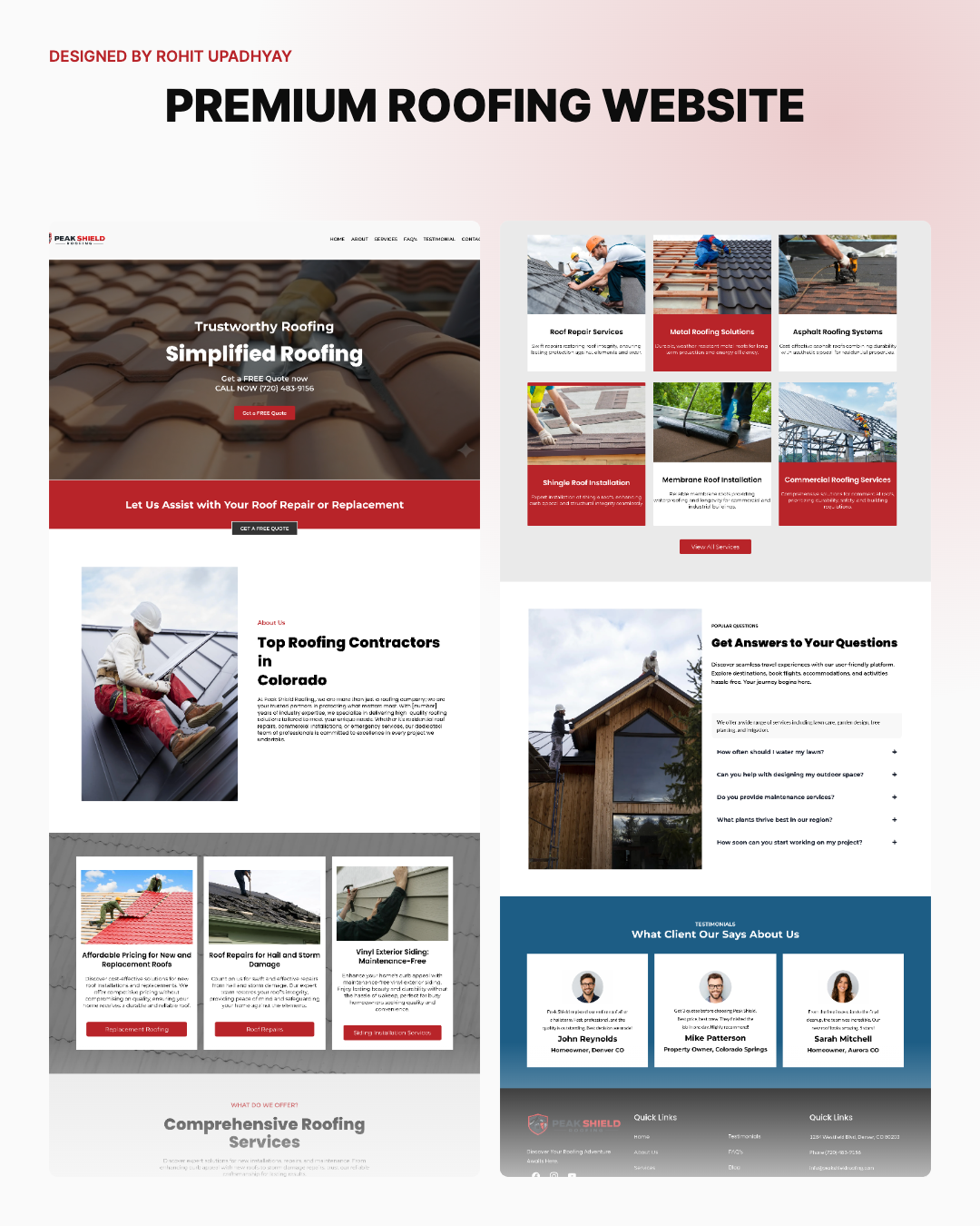 Premium Roofing Website