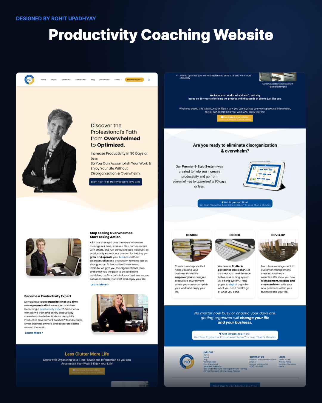 Productivity Coaching Website